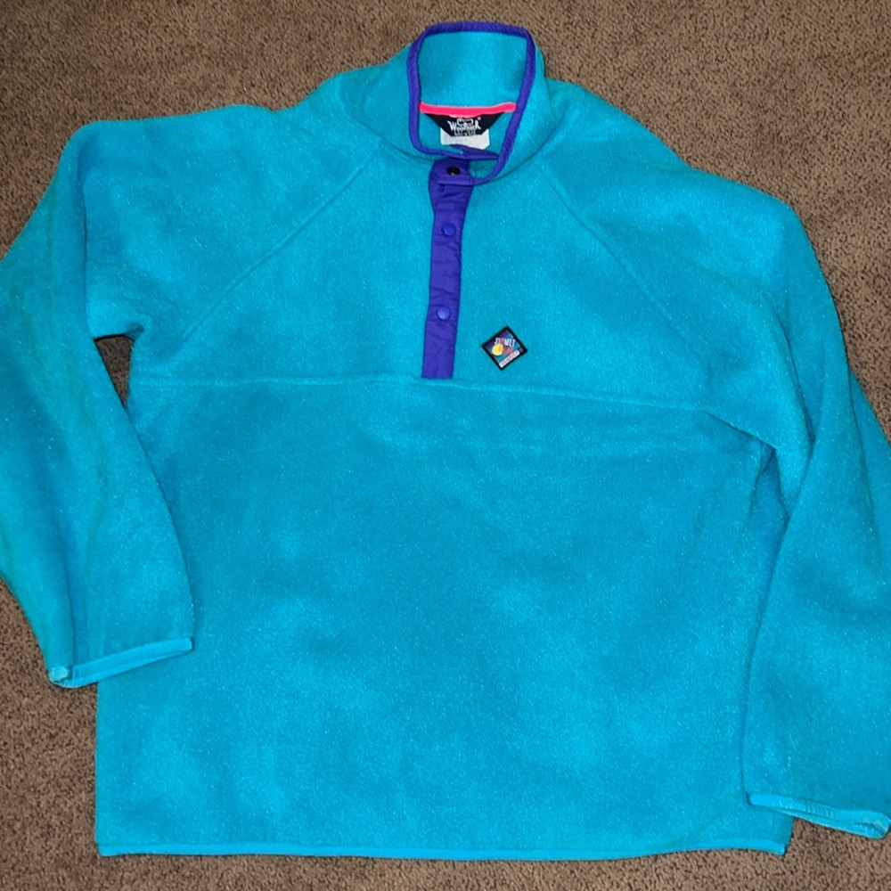 Vintage 90s Woolrich Fleece SIGmet Gear snap large